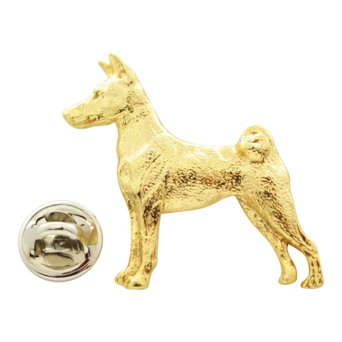 Basenji Pin ~ 24K Gold ~ Lapel Pin ~ Sarah's Treats & Treasures